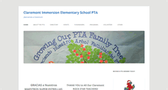 Desktop Screenshot of claremontpta.org